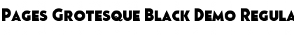 Download Pages Grotesque Black Demo Font
