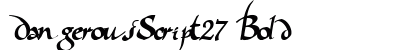 DangerousScript27 Bold preview