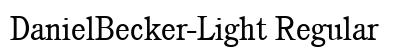 DanielBecker-Light Regular preview
