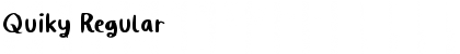 Quiky Regular Font