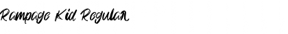 Download Rampage Kid Font
