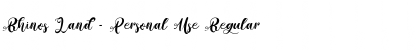 Download Rhinos Land - Personal Use Font Download Rhinos Land - Personal Use Font