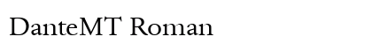 DanteMT Roman preview