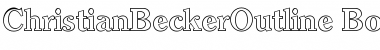 Download ChristianBeckerOutline Font