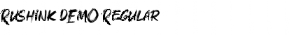 Rushink DEMO Regular Font