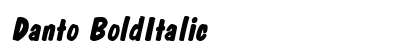 Danto BoldItalic Preview