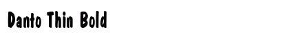 Danto Thin Bold preview
