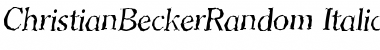 Download ChristianBeckerRandom Font