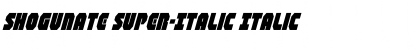 Download Shogunate Super-Italic Font