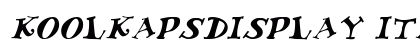 KoolKapsDisplay Italic Preview