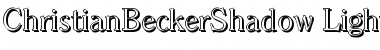 ChristianBeckerShadow-Light Regular Font