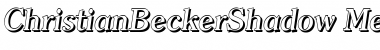 ChristianBeckerShadow-Medium Italic Font