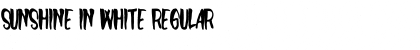 Sunshine In White Regular Font