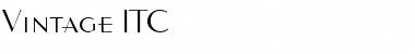 Download Vintage ITC Font Download Vintage ITC Font