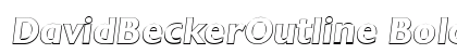 DavidBeckerOutline Bold Italic Preview