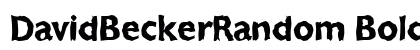 DavidBeckerRandom Bold preview