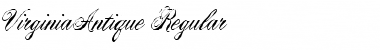VirginiaAntique Regular Font