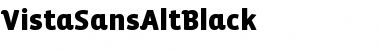 VistaSansAltBlack Regular Font