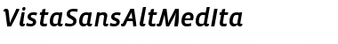 Download VistaSansAltMedIta Font Download VistaSansAltMedIta Font