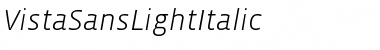 Download VistaSansLightItalic Font Download VistaSansLightItalic Font
