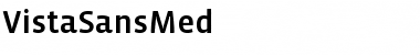 VistaSansMed Regular Font