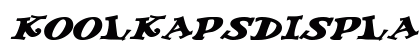 KoolKapsDisplayHvy Bold Italic Preview