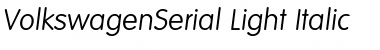 Download VolkswagenSerial-Light Font