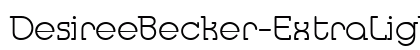 DesireeBecker-ExtraLight Regular preview