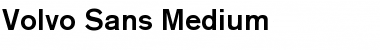 VolvoSansMedium Medium Font