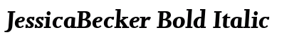 JessicaBecker Bold Italic Preview