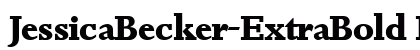 JessicaBecker-ExtraBold Regular preview