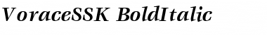 VoraceSSK BoldItalic Font