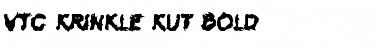 VTC Krinkle-Kut Bold Font