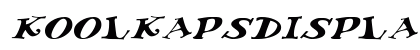 KoolKapsDisplayHvy Italic Preview