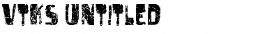 vtks untitled Regular Font