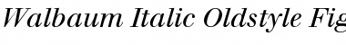 Walbaum Roman Italic Font