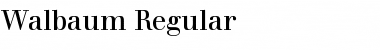 Walbaum Regular Font