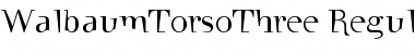 WalbaumTorsoThree Regular Font