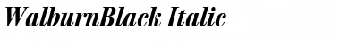 WalburnBlack Italic Font