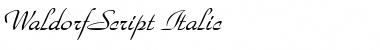 WaldorfScript Italic Font
