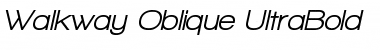 Walkway Oblique UltraBold Regular Font