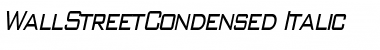 WallStreetCondensed Italic Font