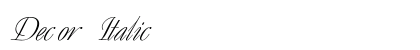 Decor Italic preview