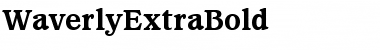 WaverlyExtraBold Roman Font