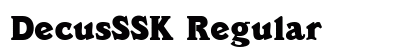 DecusSSK Regular preview