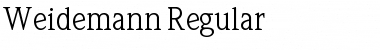 Weidemann Regular Font