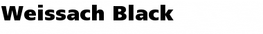Weissach Black Regular Font