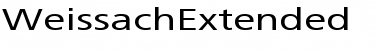 WeissachExtended Regular Font