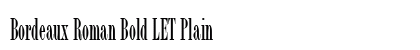 Bordeaux Roman Bold LET Plain preview