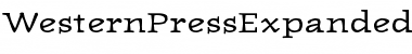 Download WesternPressExpandedSSK Font